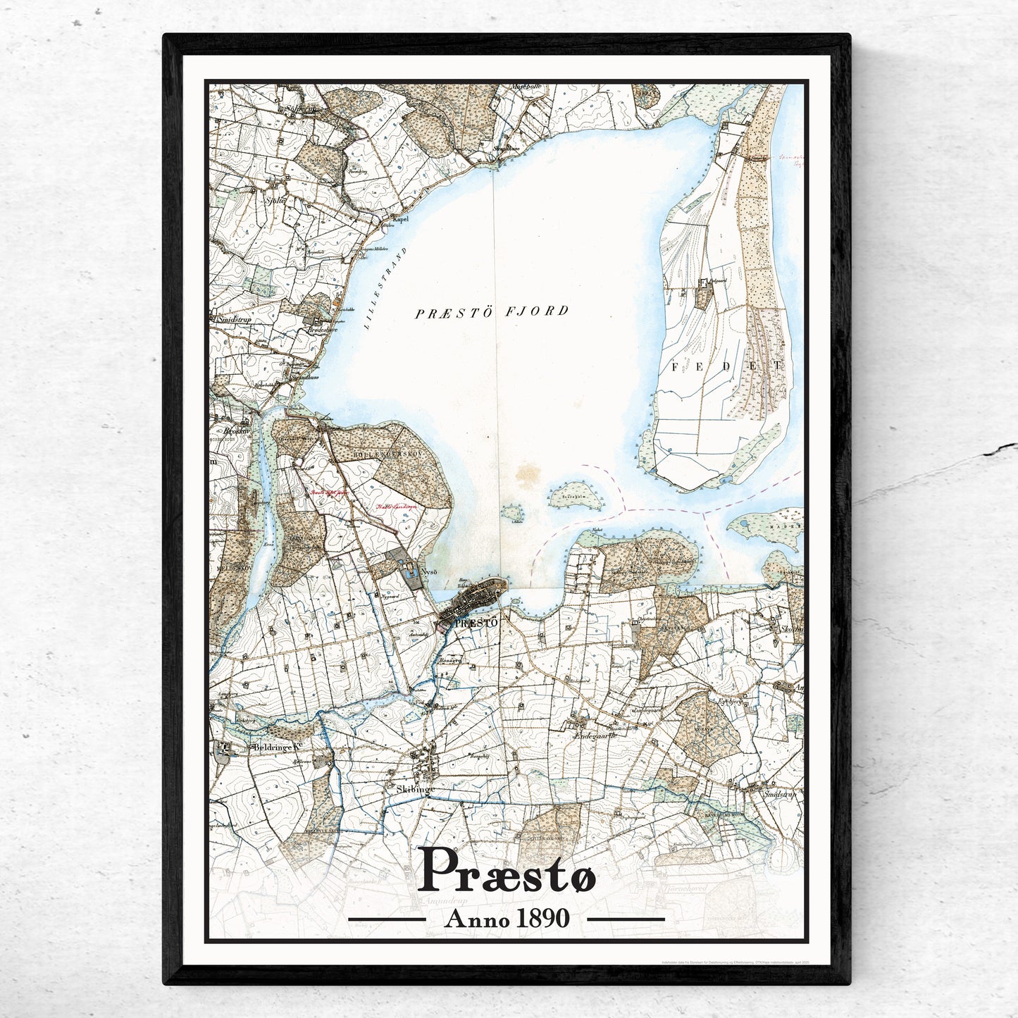 Præstø plakat 50x70 cm