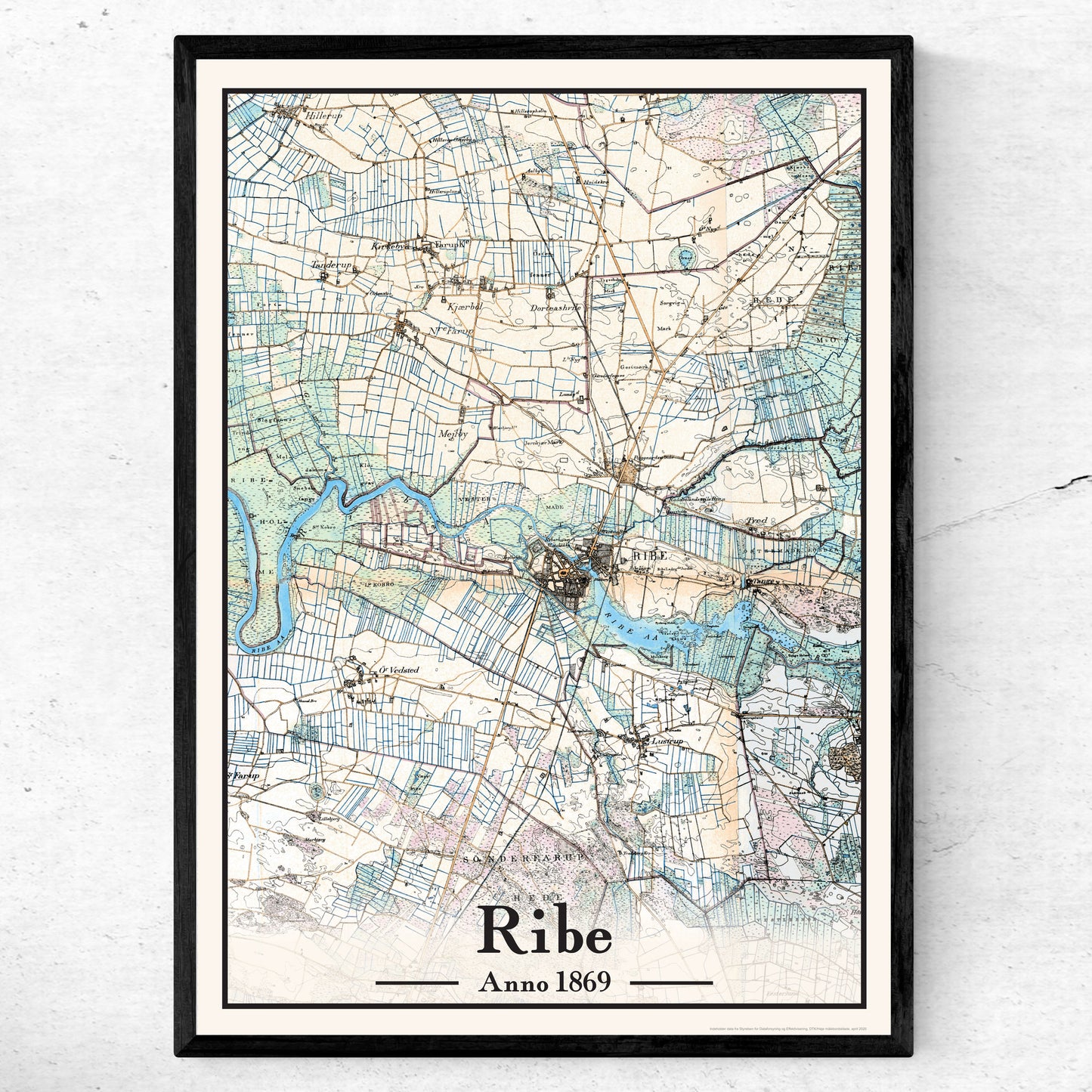 Ribe plakat 50x70 cm
