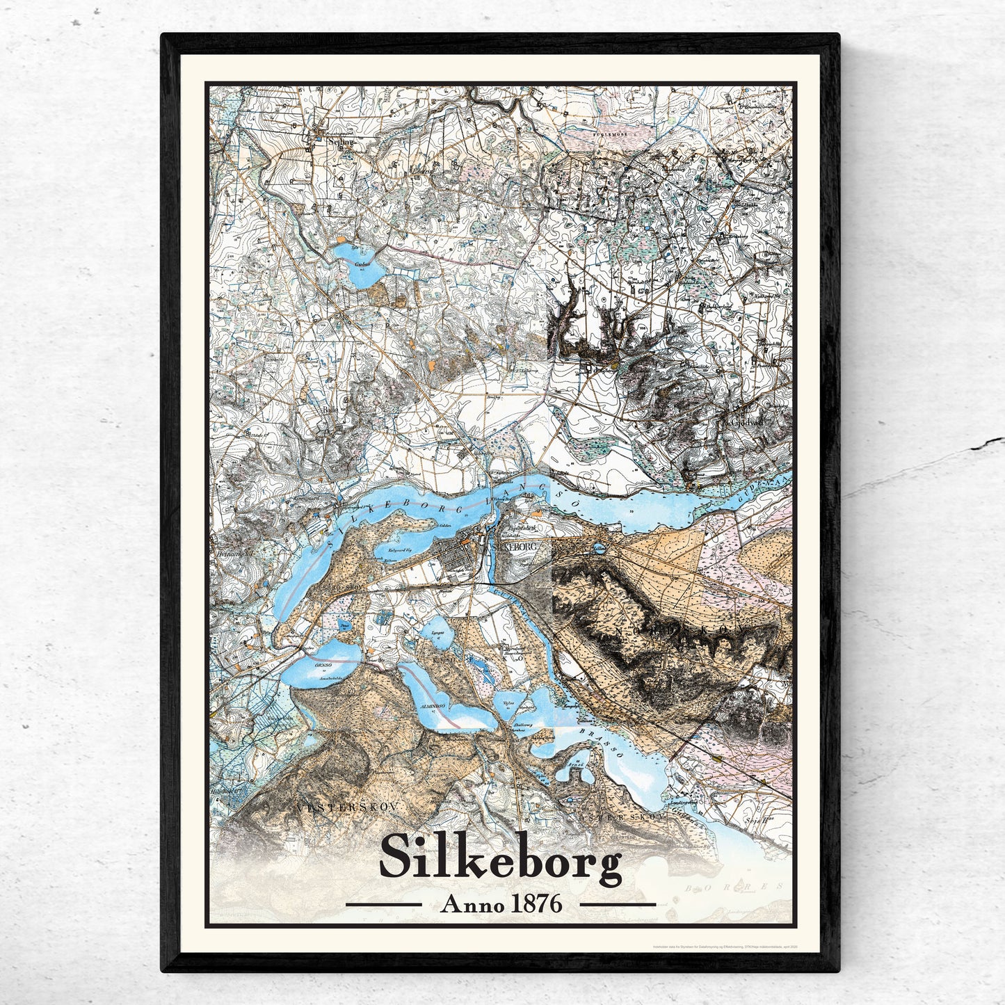 Silkeborg Plakat 50x70 cm