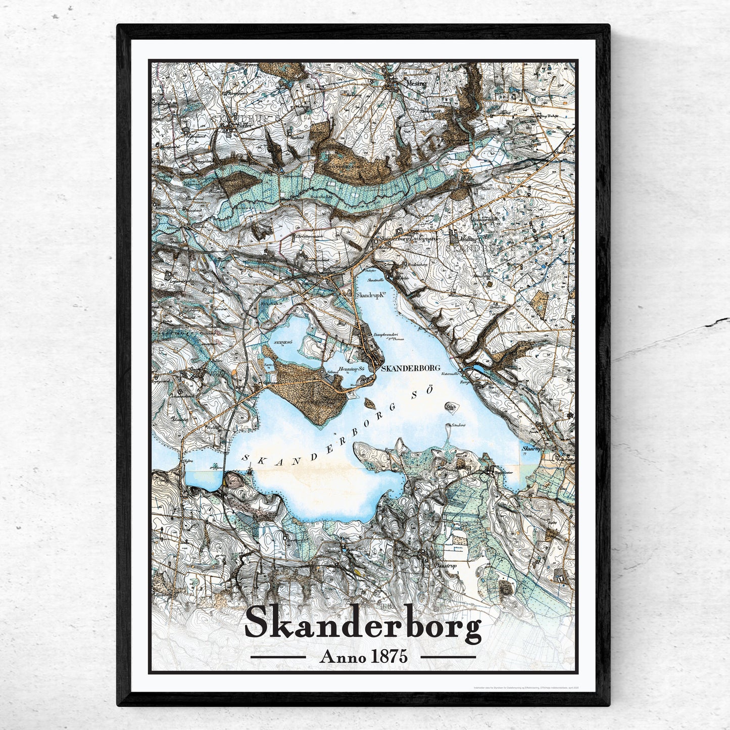 Skanderborg Plakat 50x70 cm