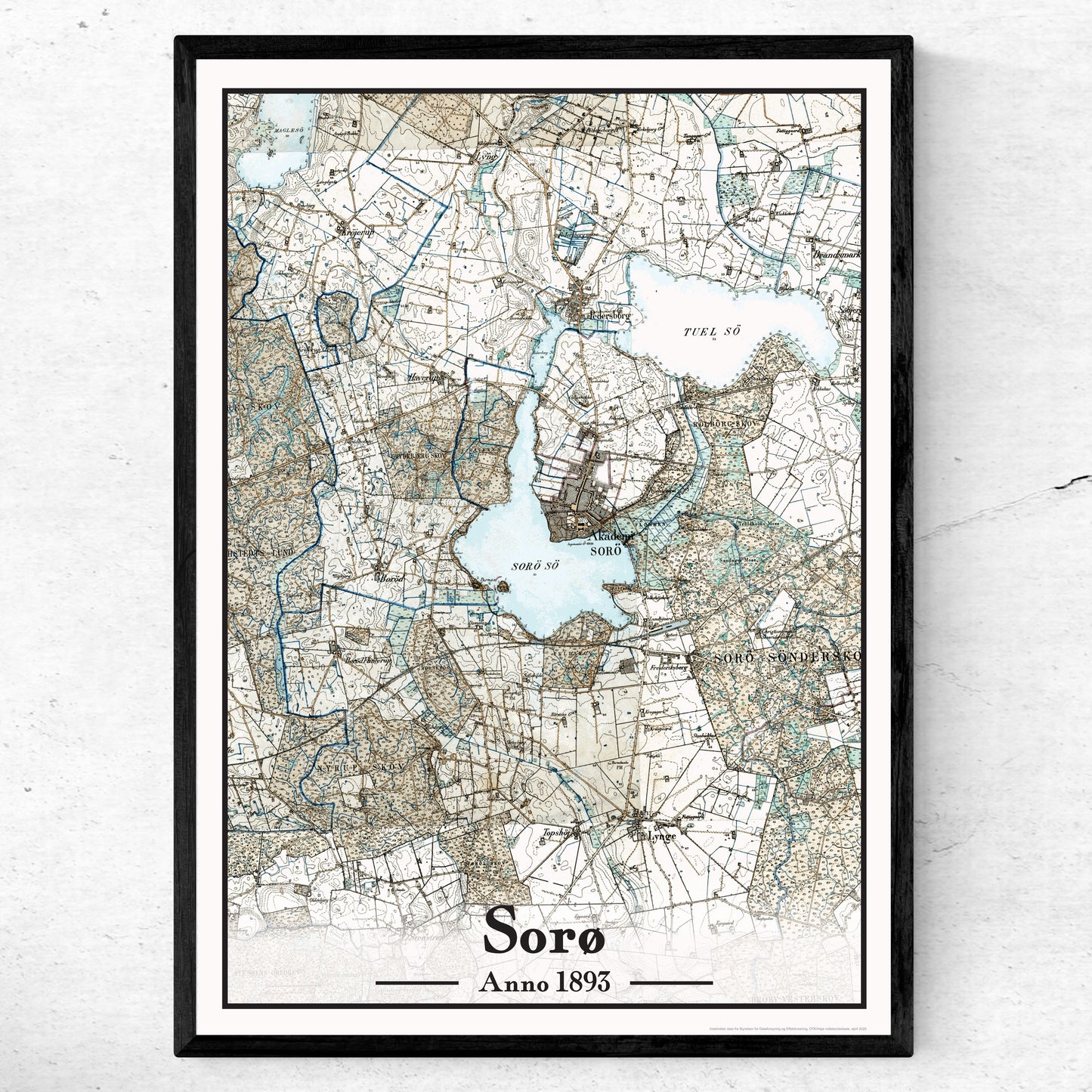 Sorø Plakat 50x70 cm