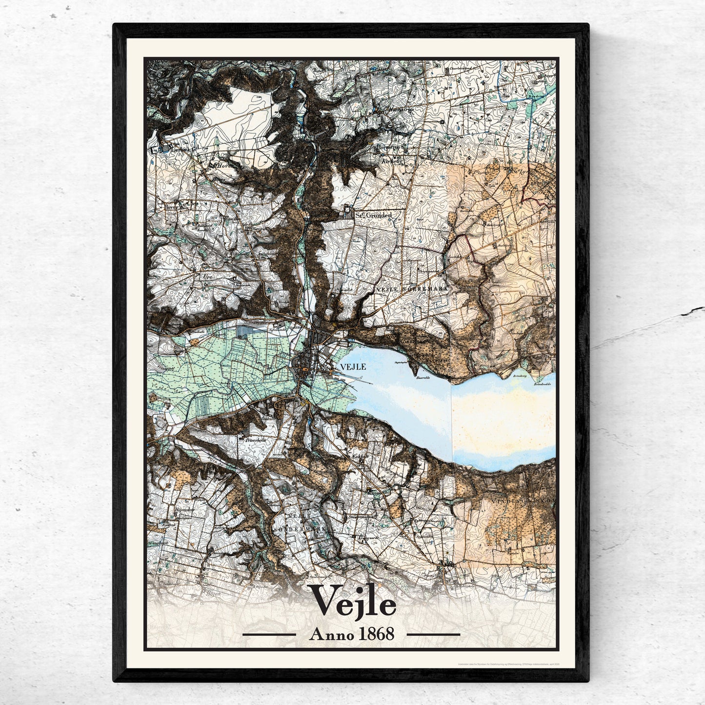 Vejle Plakat 50x70 cm