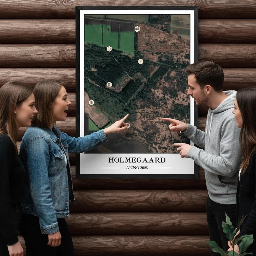 Personligt Revirkort 70x100 cm - Design selv