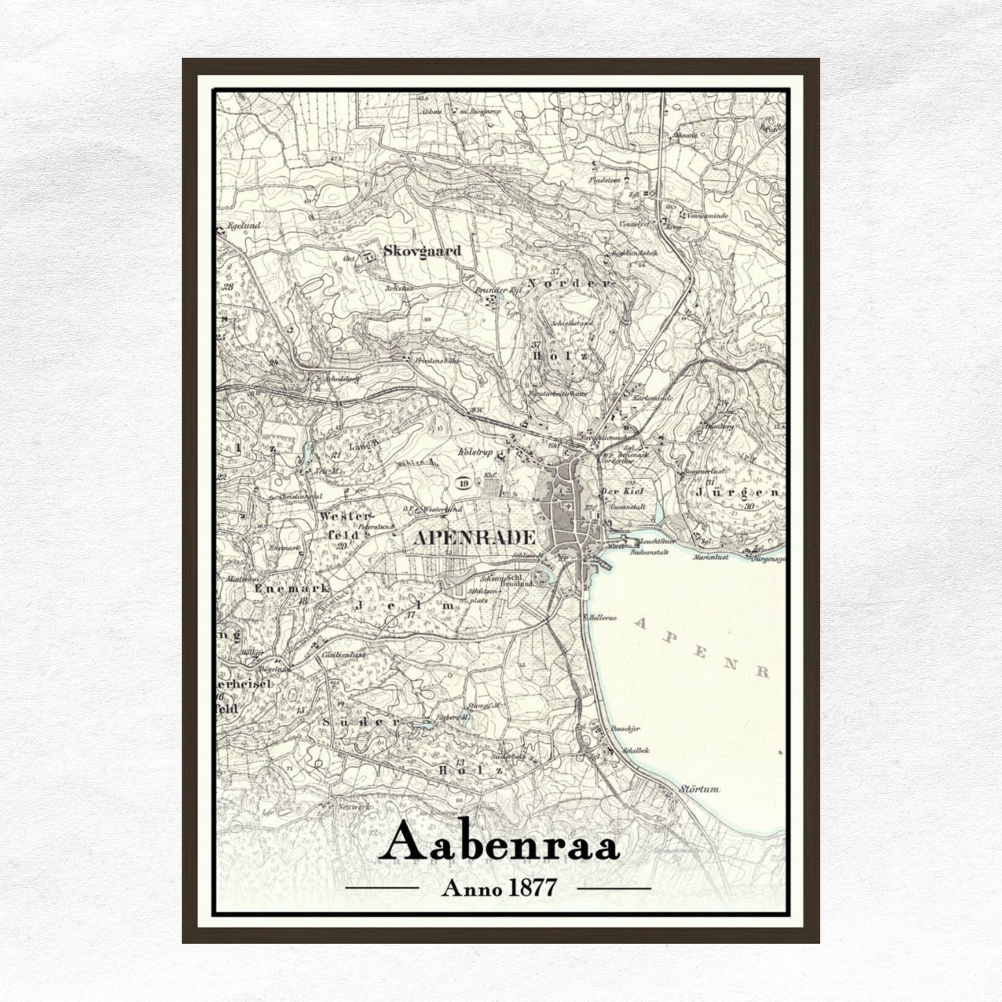 Aabenraa Plakat 50x70 cm