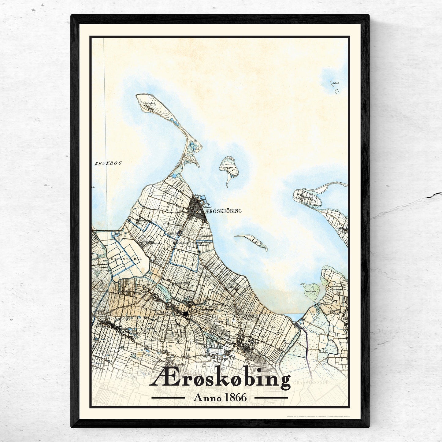 Ærøskøbing Plakat 50x70 cm