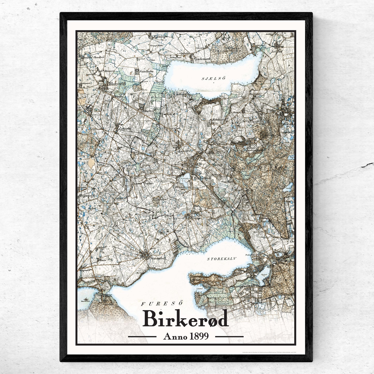 Birkerød Plakat 50x70 cm