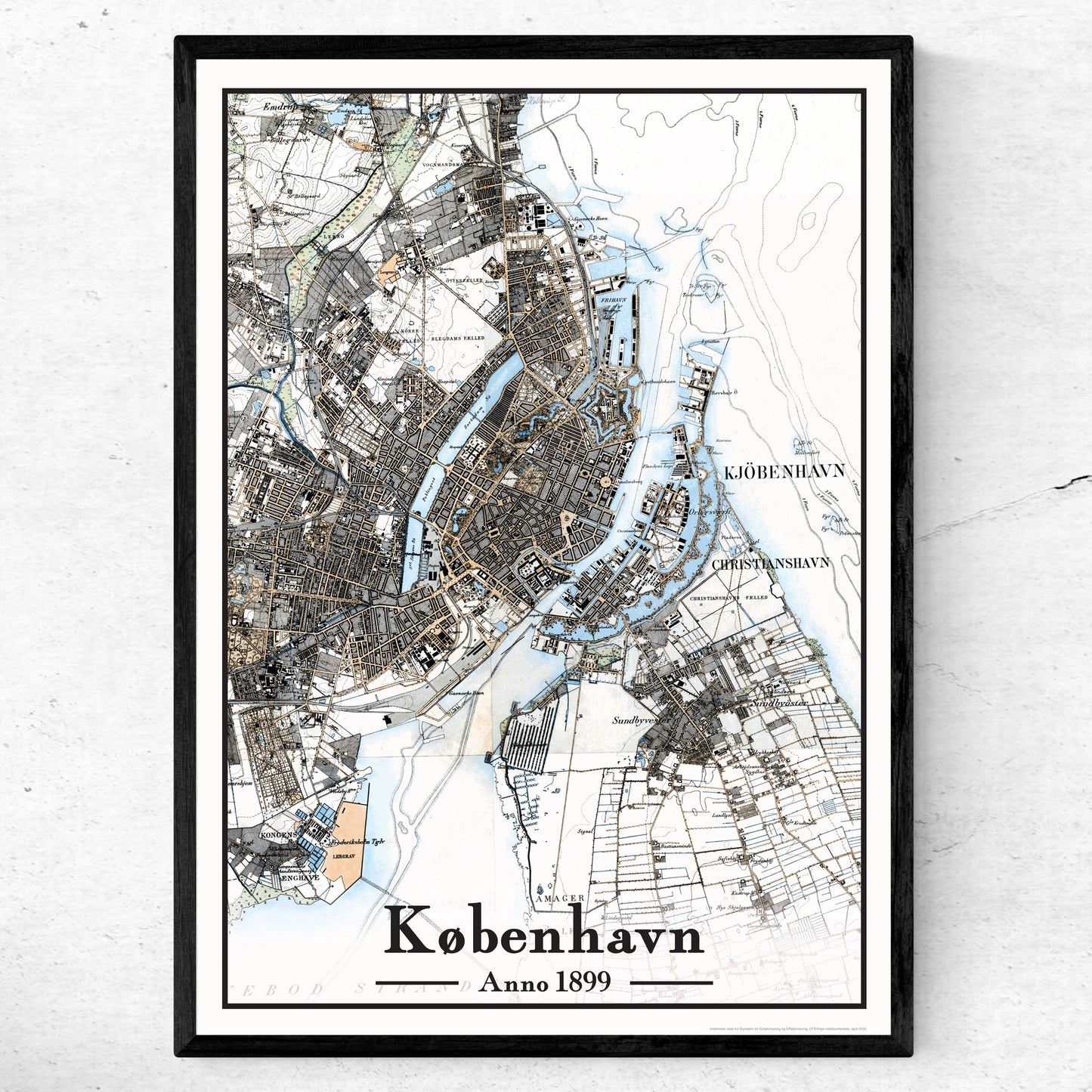 København plakat 50x70 cm
