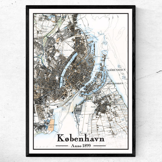 København plakat 50x70 cm