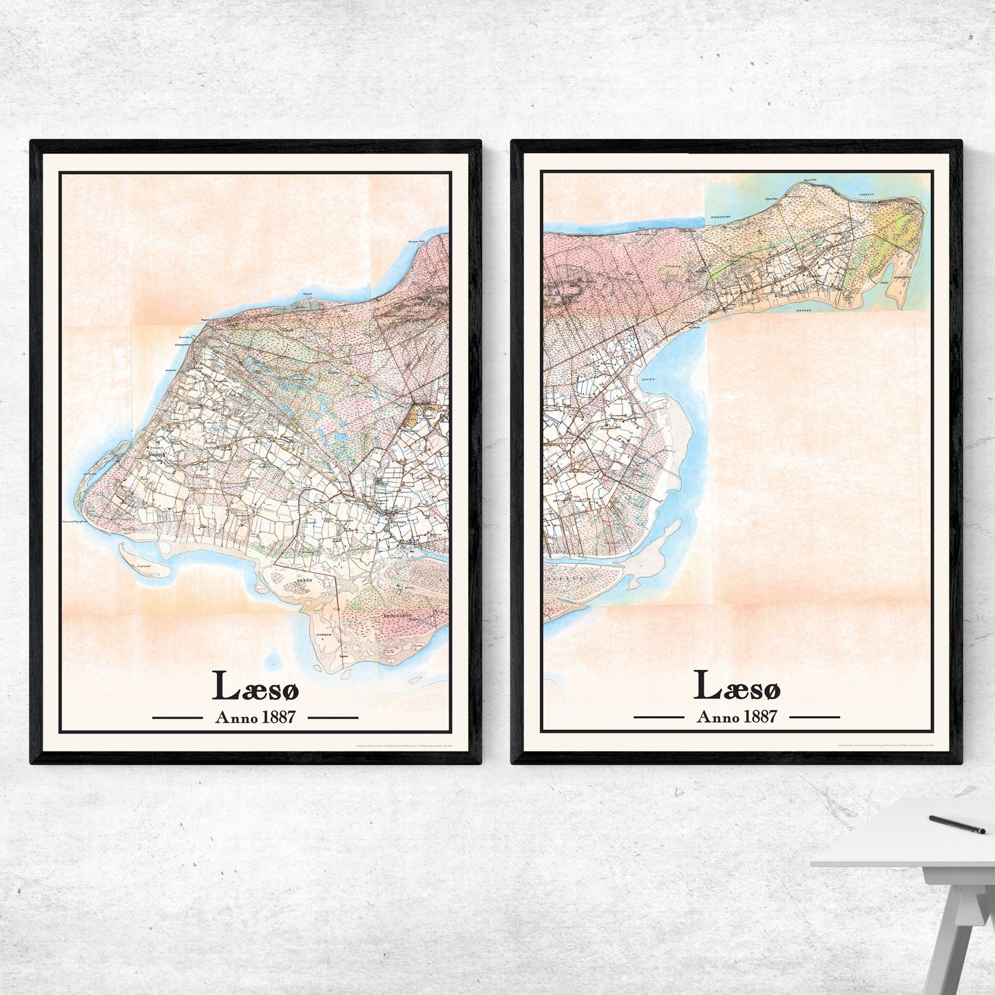 Læsø Vest Plakat 50x70 cm