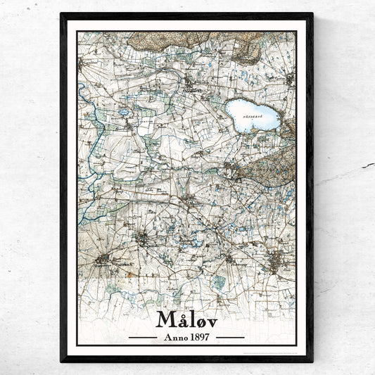 Måløv plakat 50x70 cm