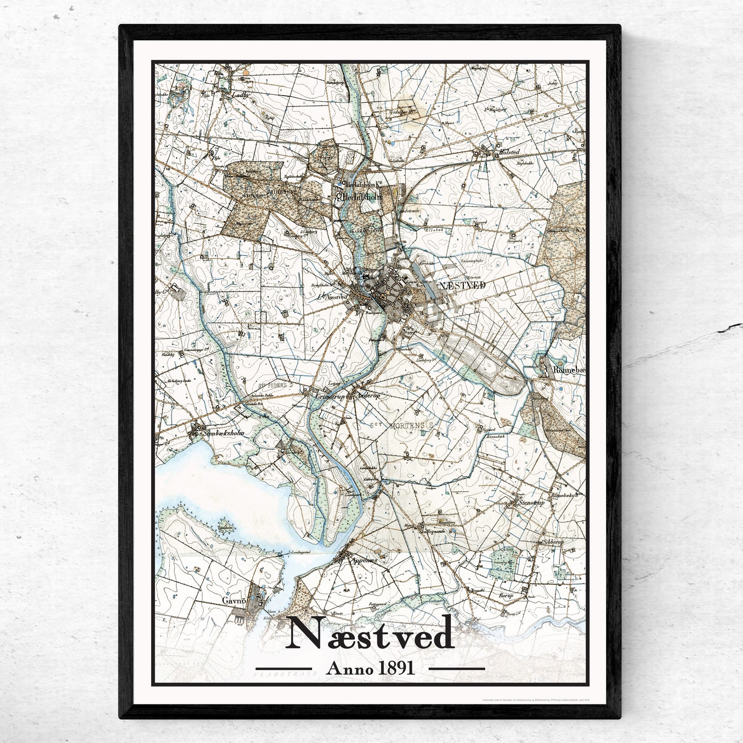 Næstved plakat 50x70 cm