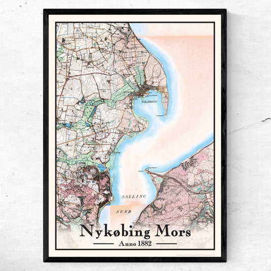 Nykøbing Mors plakat 50x70 cm