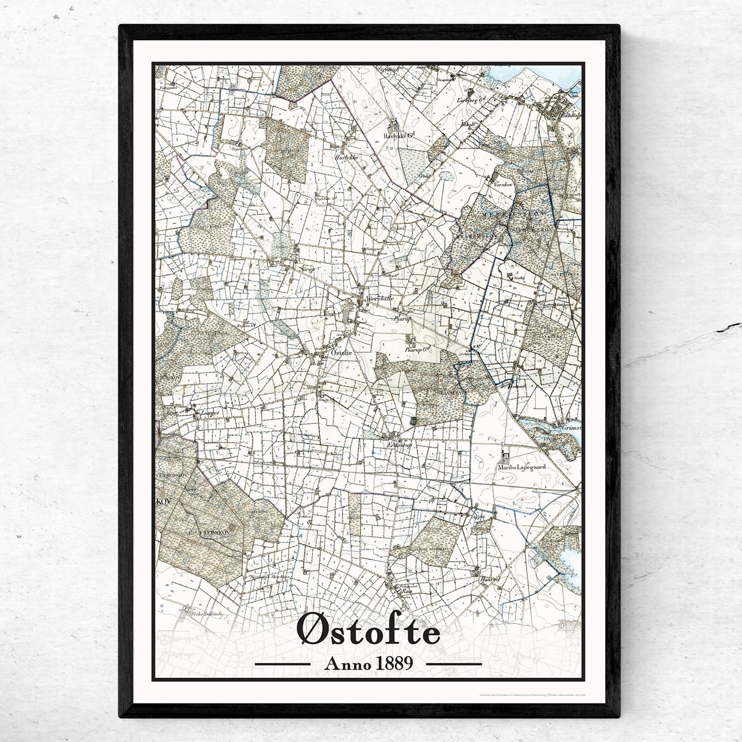 Østofte plakat 50x70 cm