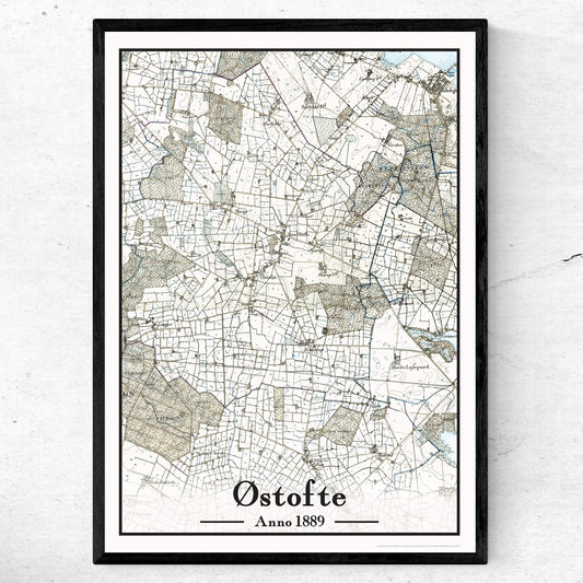 Østofte plakat 50x70 cm