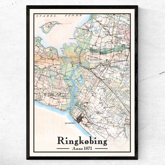 Ringkøbing plakat 50x70 cm