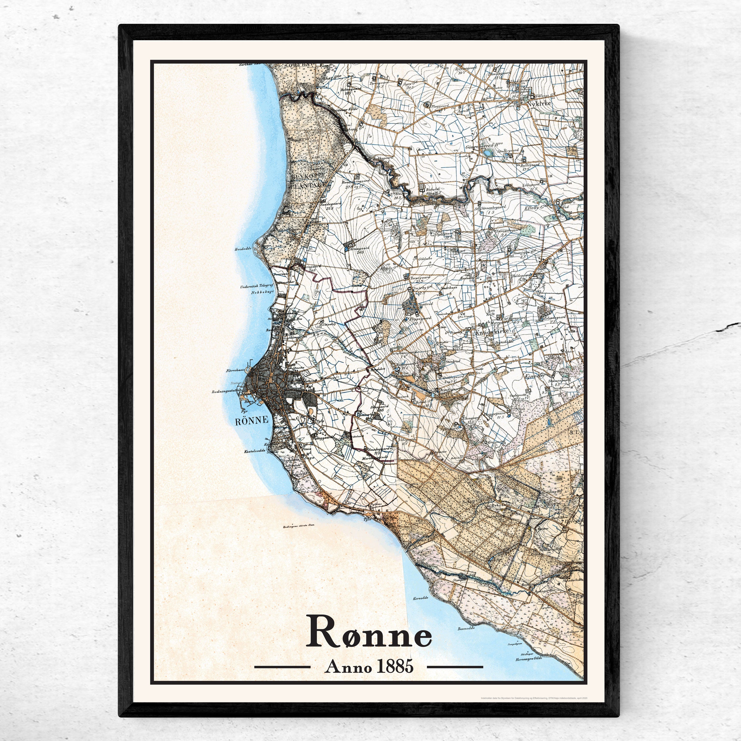 Rønne Plakat 50x70 cm – Anno Plakat