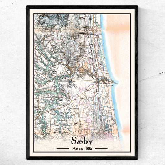 Sæby Plakat 50x70 cm