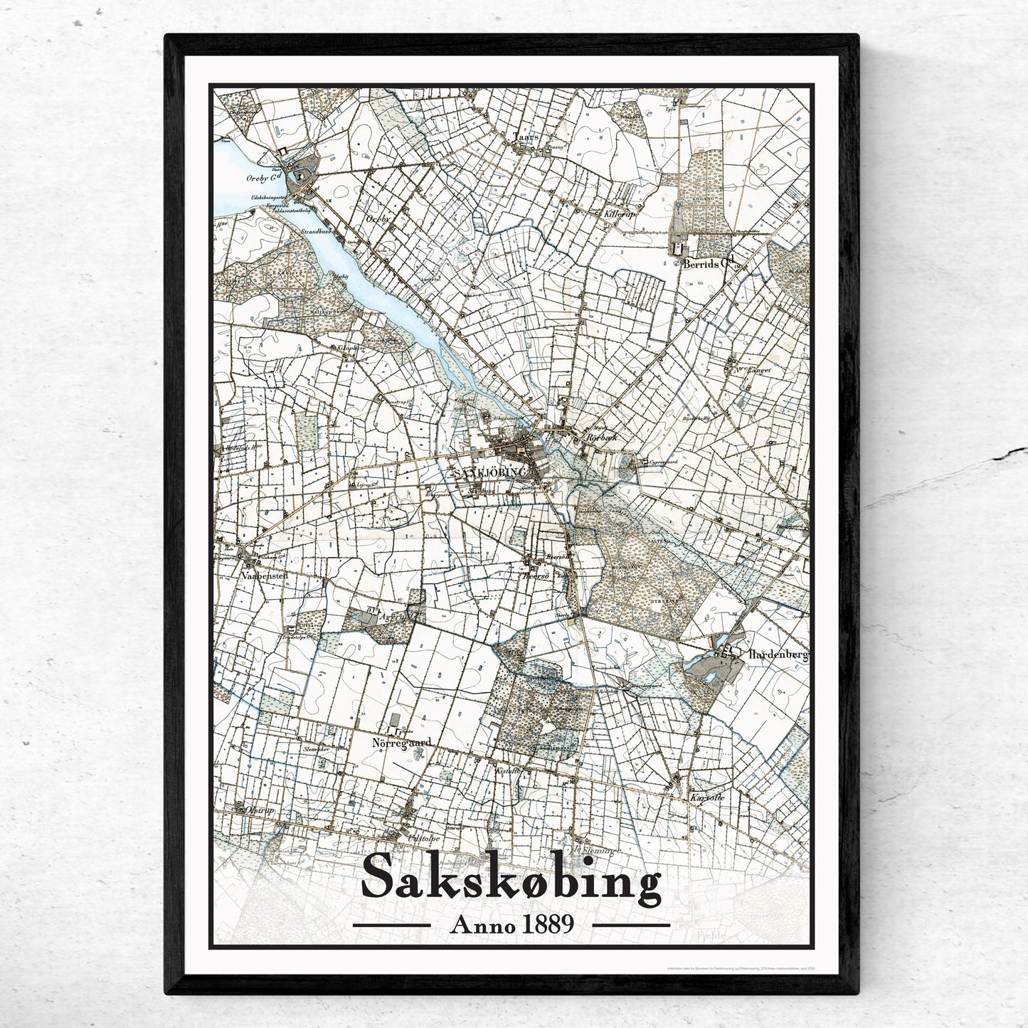 Sakskøbing Plakat 50x70 cm