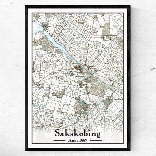 Sakskøbing Plakat 50x70 cm