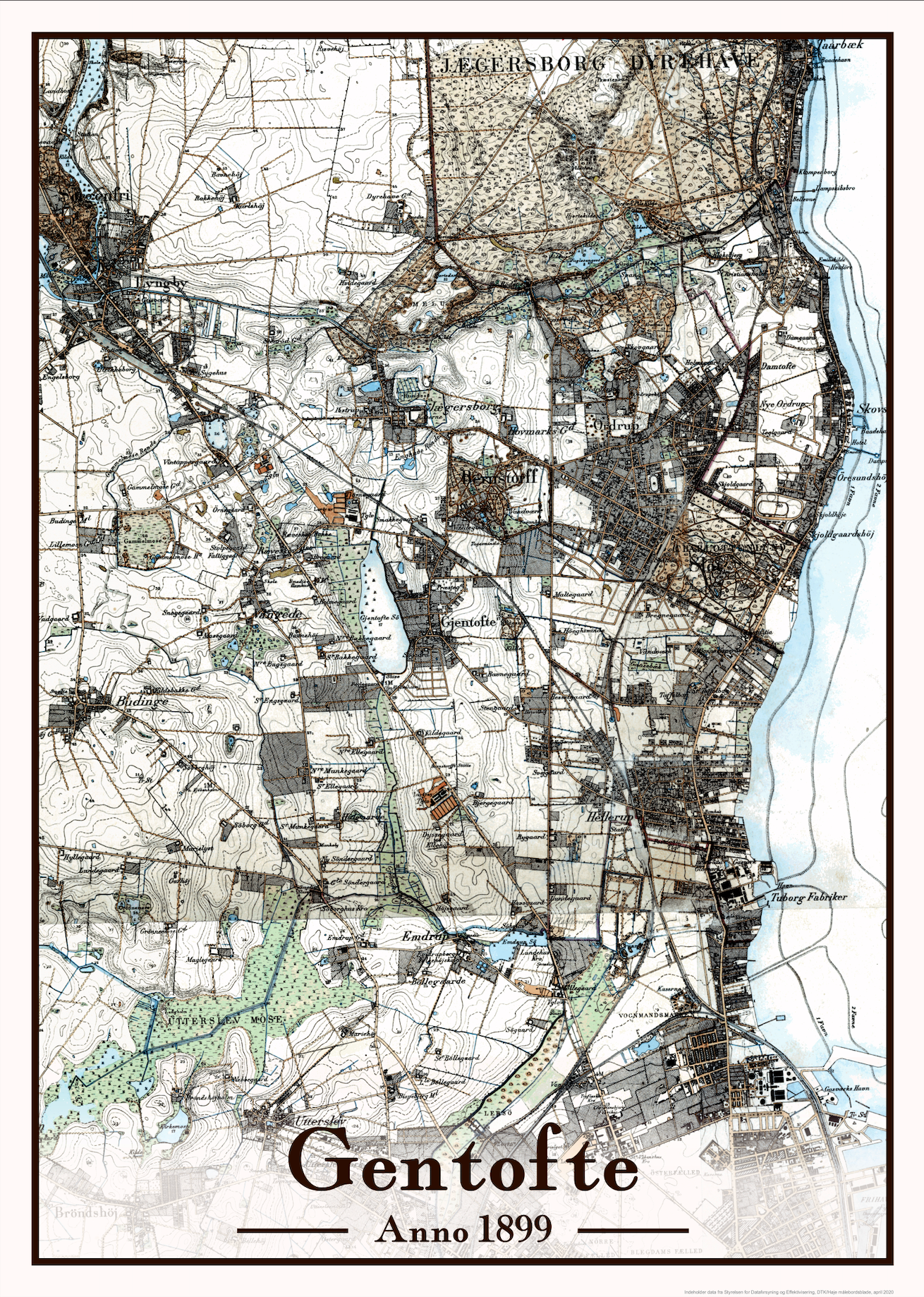 Grentofte plakat 50x70 cm