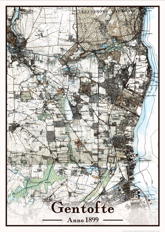 Grentofte plakat 50x70 cm