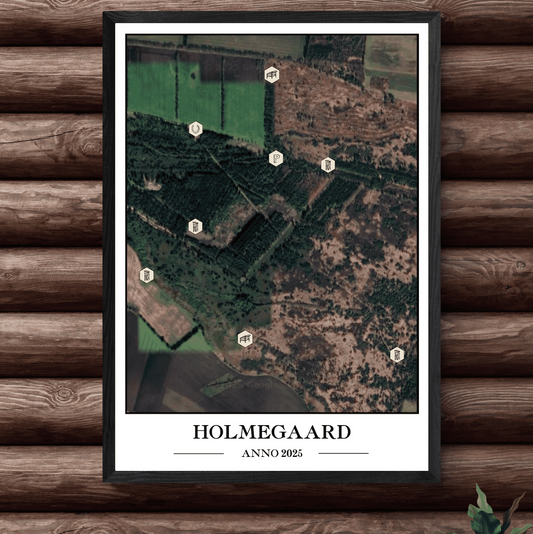 Personligt Revirkort 70x100 cm - Design selv