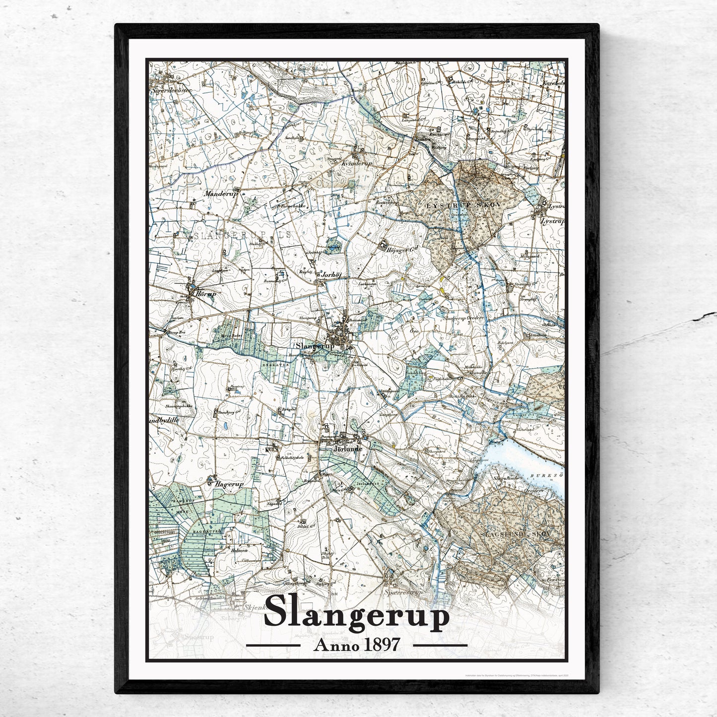 Slangerup Plakat 50x70 cm