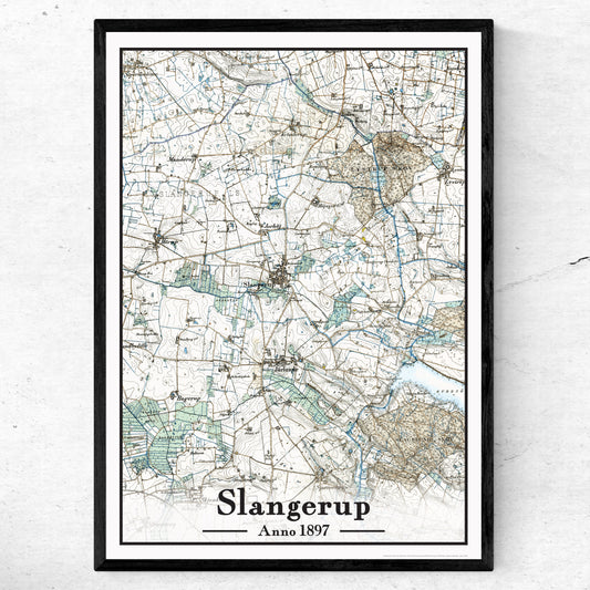Slangerup Plakat 50x70 cm