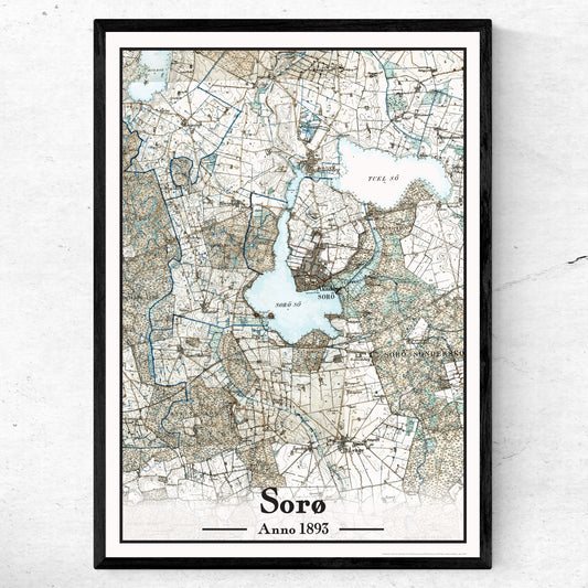 Sorø Plakat 50x70 cm