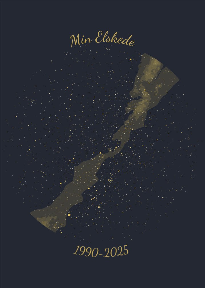 Stjernekort Plakat Med Dit Aftryk