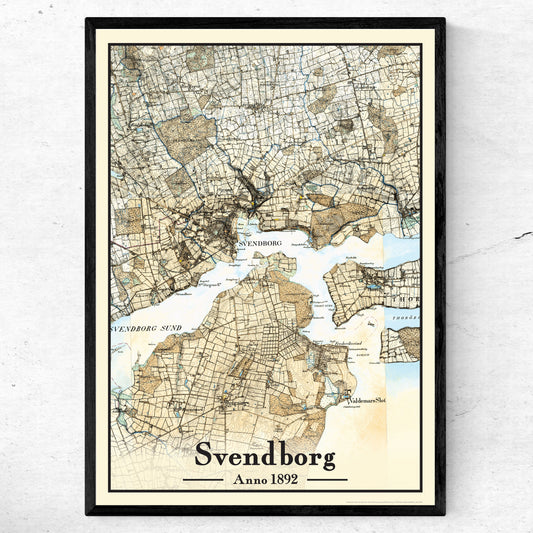 Svendborg Plakat 50x70 cm