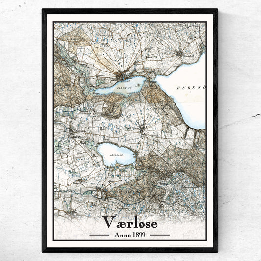 Værløse Plakat 50x70 cm