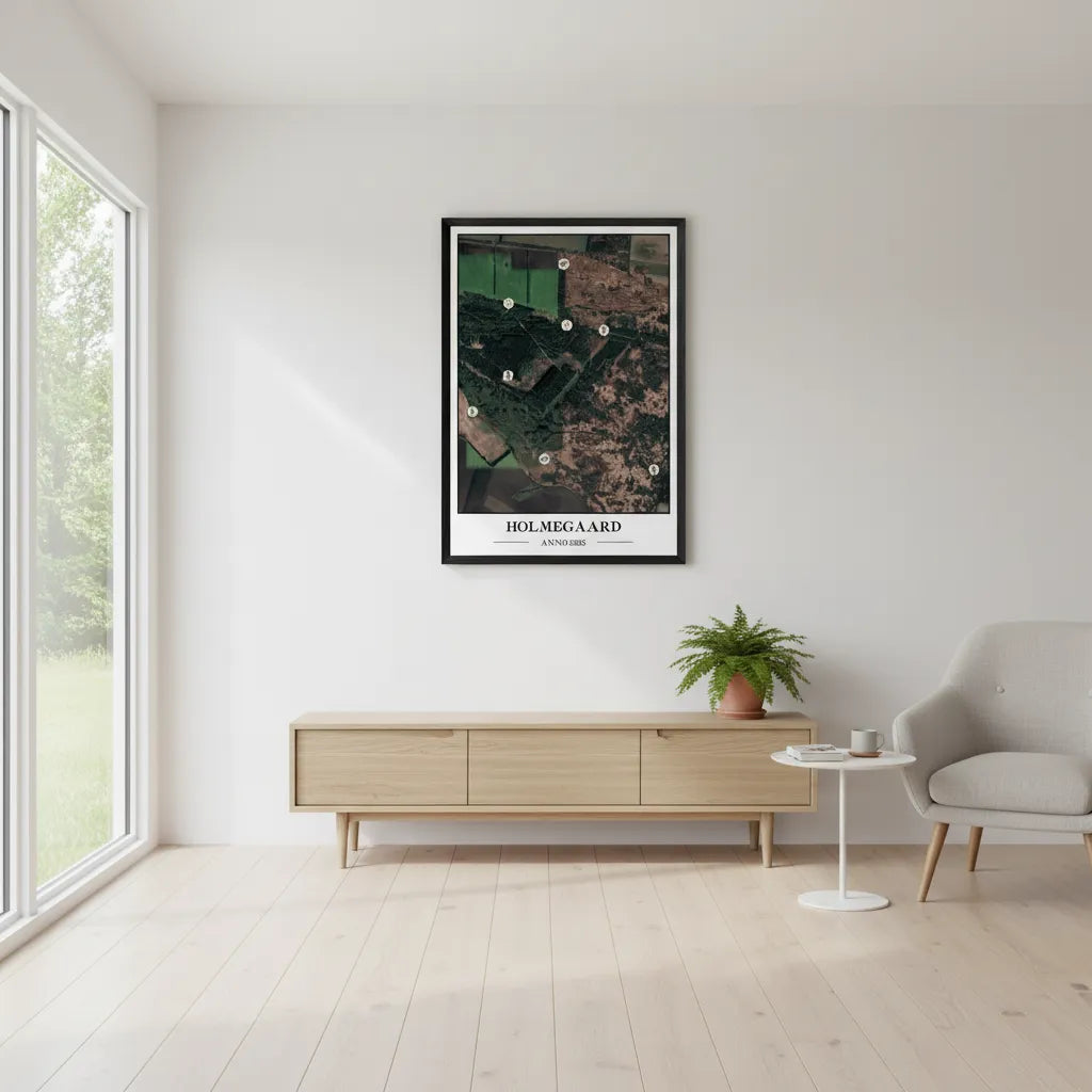 Personligt Revirkort 70x100 cm - Design selv